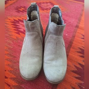 Shearling lined suede boot